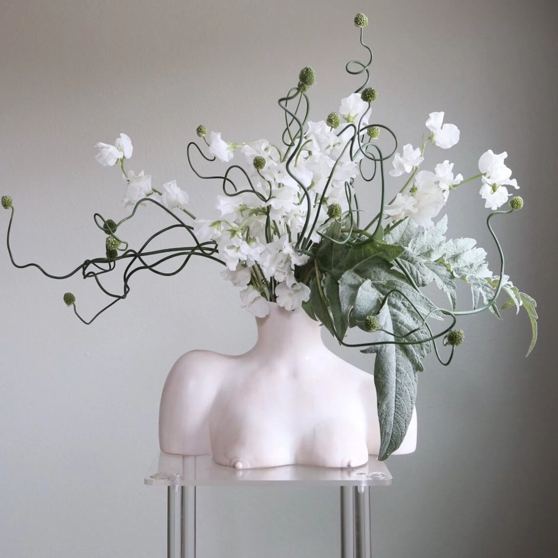 breast_friend_vase_matte_marble_6.webp Anissa Kermiche Breast Friend Vase (Matte Marble) Best Sale