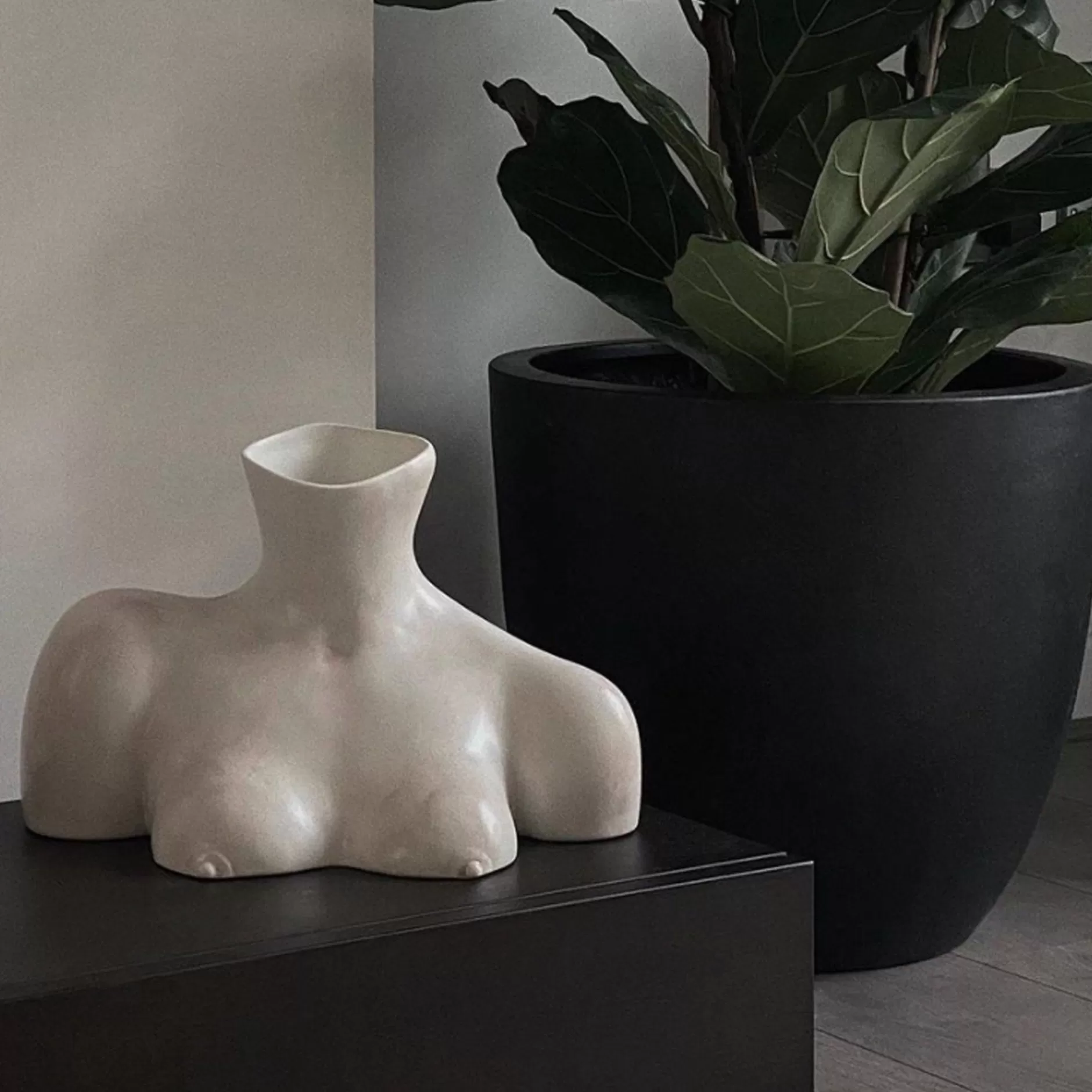 breast_friend_vase_matte_marble_7.webp Anissa Kermiche Breast Friend Vase (Matte Marble) Best Sale
