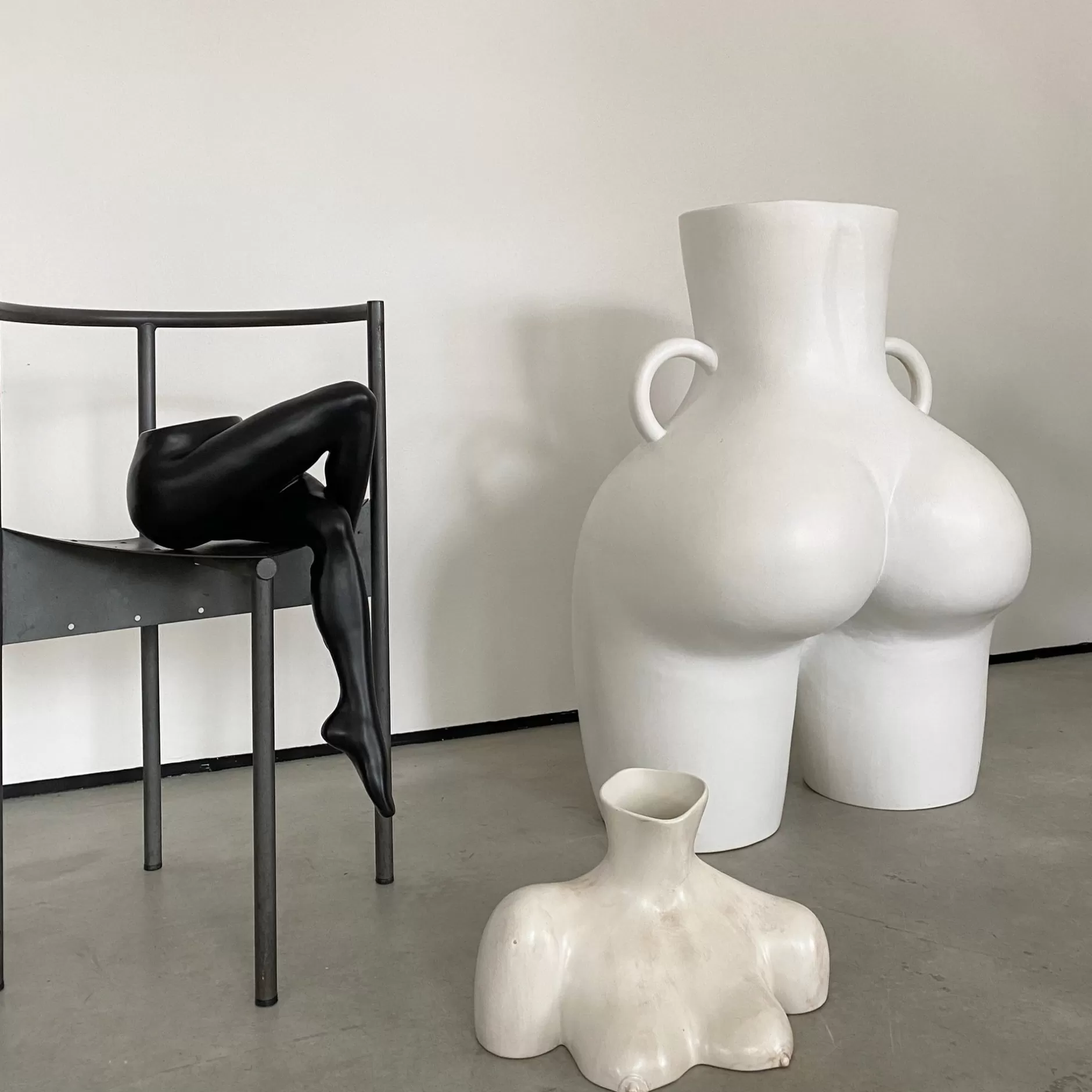 breast_friend_vase_matte_marble_8.webp Anissa Kermiche Breast Friend Vase (Matte Marble) Best Sale