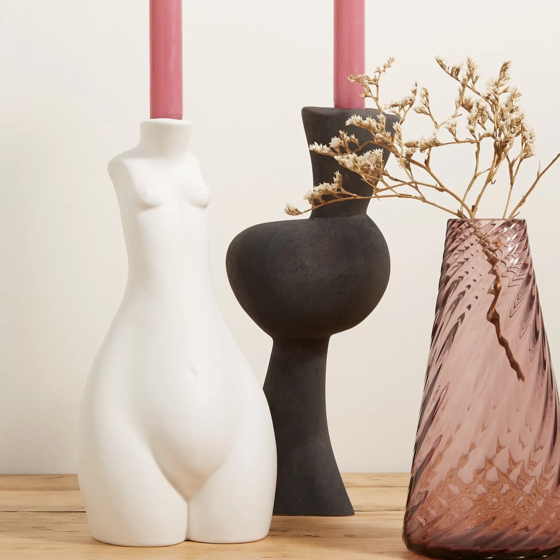 tit_for_tat_candlestick_tall_matte_white_2.webp Anissa Kermiche Tit For Tat Candlestick Tall (Matte White) Best Sale